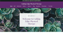 Desktop Screenshot of cuttingedgephysicaltherapyutah.com